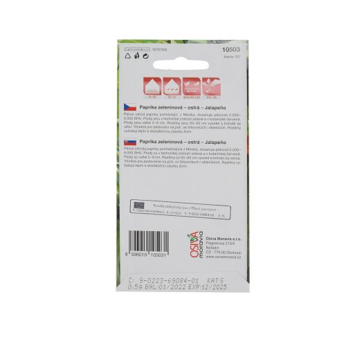 Paprika jalapeňo 0,5g pálivá