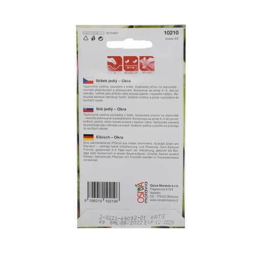 Okra -ibiš jedlý 4g