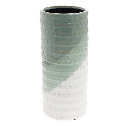 Obal trojfarebný keramika 14*14*33 mentol