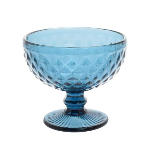 Pohár na zmrzlinu 12x10,5cm modrý
