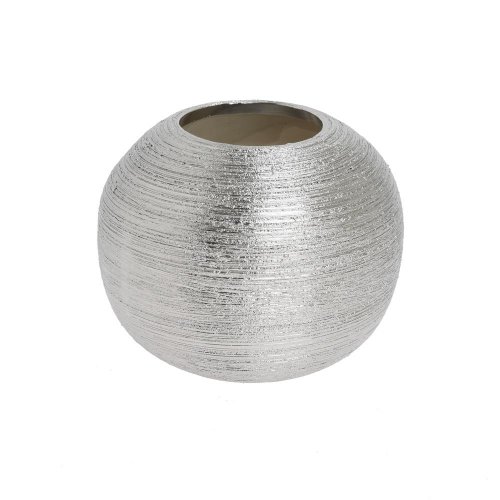 Obal keramika 14x14x12cm strieborný