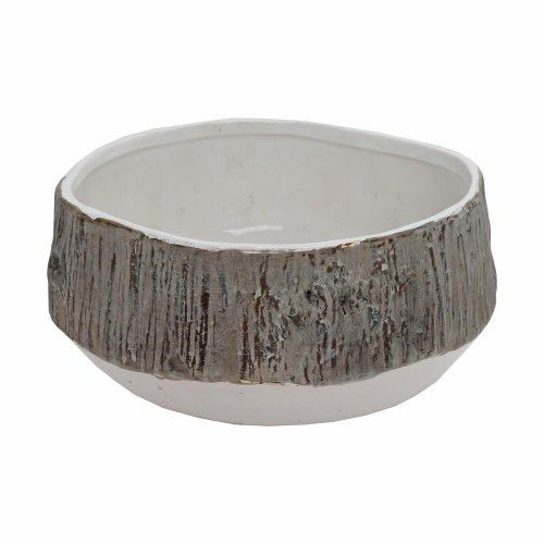 Obal vzor drevo keramika 21*21*9.5 hnedobiely