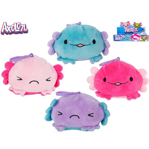 Axolotl plyšový, 10cm, obojstranný, kľúčenka