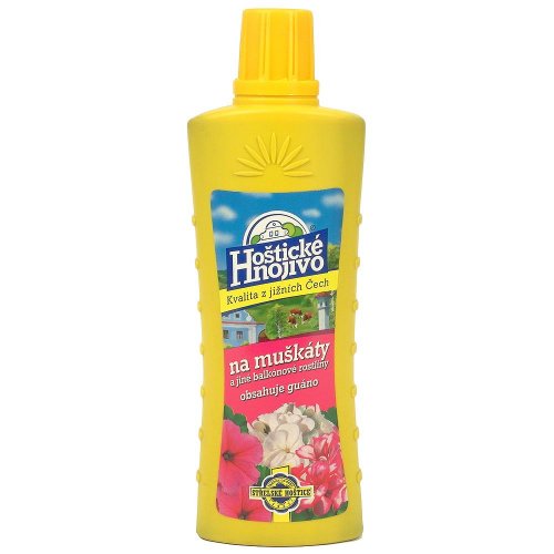 Hoštické kvap.muškáty 500ml 12/k.