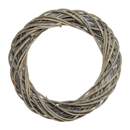 Prút.1/1 veniec šedý 50x9 cm