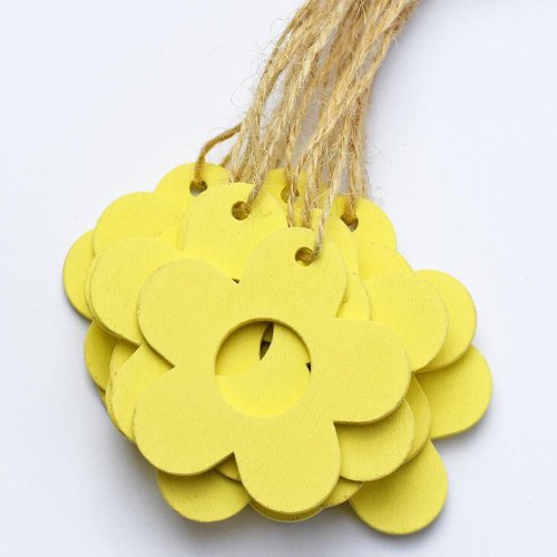 Záv. výrez kvietky žlté 5cm s/20