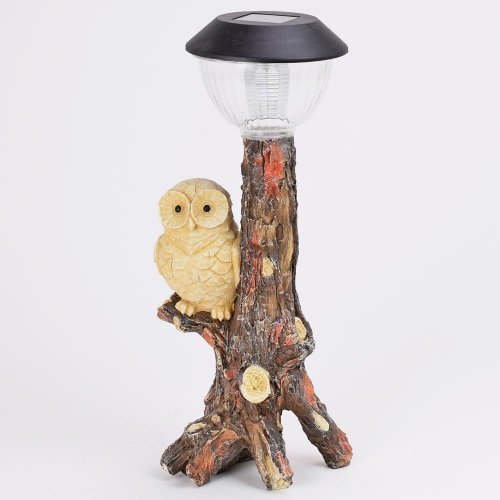 Solar sova na pni 15,5x11,5x35cm mgo