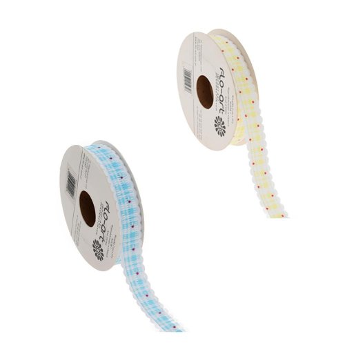 Stuha  s kvietkom 2cmx10y vzor1