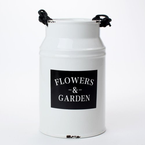 Obal váza biela dolomit 13,3x13,3x21,7cm