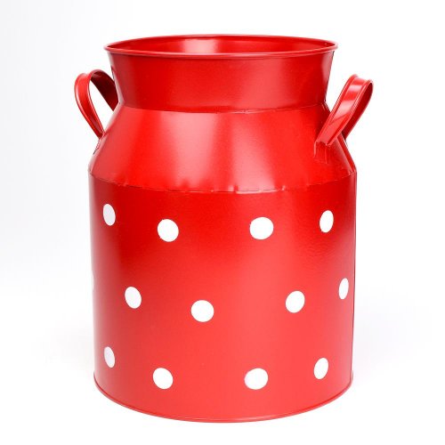 Obal konva veľká kov červená veľké bodky v:26,5x18cm super cena
