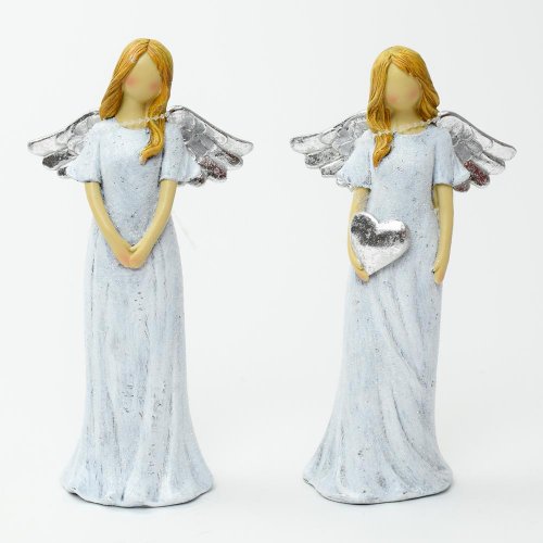 Anjel biely 10x6x21,5cm mix 2