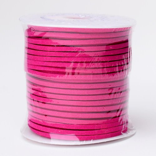 Šnúrka koža 3mmx45m cyklamen