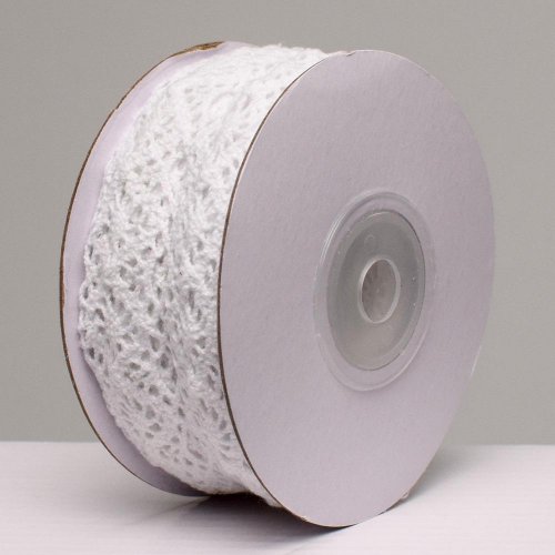 Stuha čipka hy-3548 biela 3,5cmx4,50m