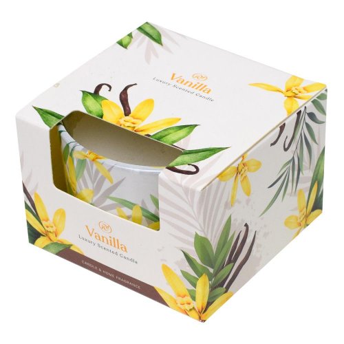 Voň.v skle vanilla 115gr /puk0006/ 8x8x6cm