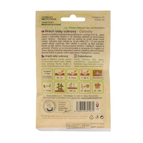 Hrach siaty cukrový carouby 20g