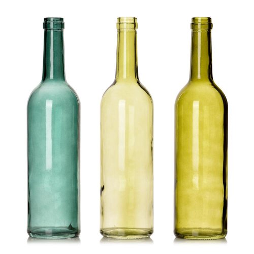Fľaša sklo zel.mix 7,5xv30cm - Umelé kvety