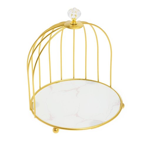 Podnos dekoračný 21x24cm zlatý