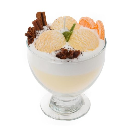 Sviečka dezert pohár krémový perník 13x11cm