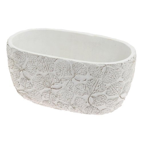 Obal kvety keramika 23*12.8*10.8 biely