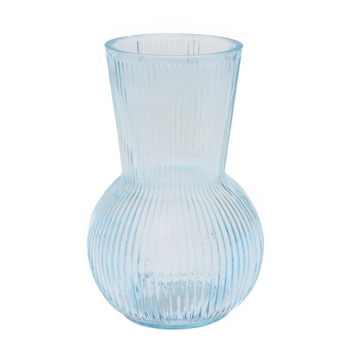 Váza sklo modrá 12*17cm
