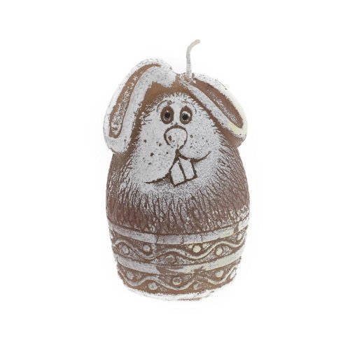 Vajce mini zajac hnedý 7x5cm - Umelé kvety