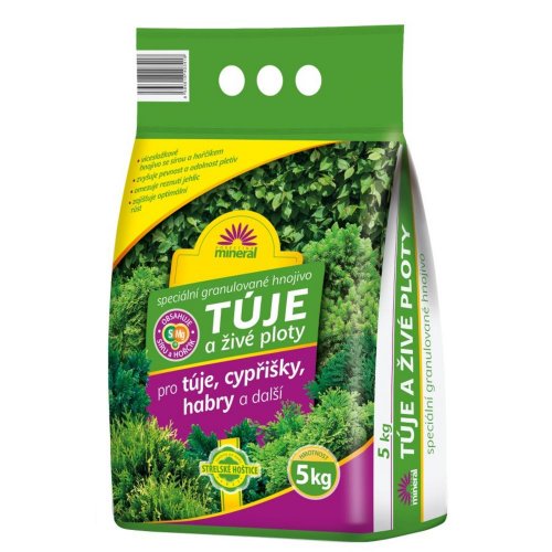 Hnojivo na tuje a živé ploty 5kg - mineral 150/p.voc špeciálna