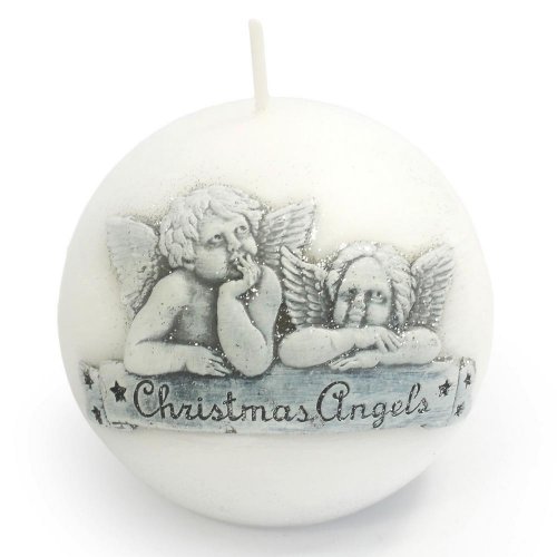 Vianočný anjel guľa 100 biela