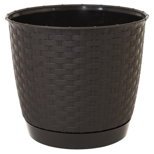 Drlo190 kvetináč ratolla round umbra-hnedý 19xh16,5cm/2,8l