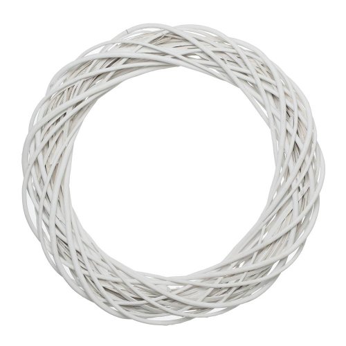 Prút.1/1 veniec biely 50x9 cm