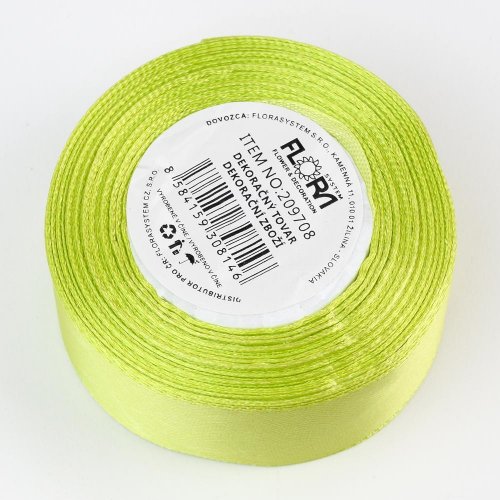 Saten stuha 25mm/15m farba 109 sl.zelená