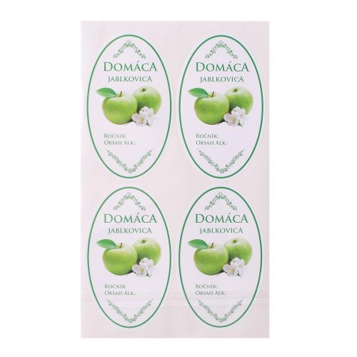 Samolepky jablkovica16ks/mix zel.