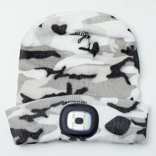 Čiapka albacore kamufláž sivá,4xsmd led