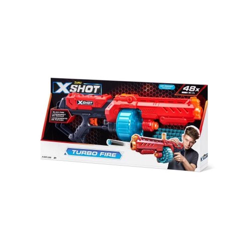 Zuru x-shot turbo fire launcher (48 šípok) oranžová