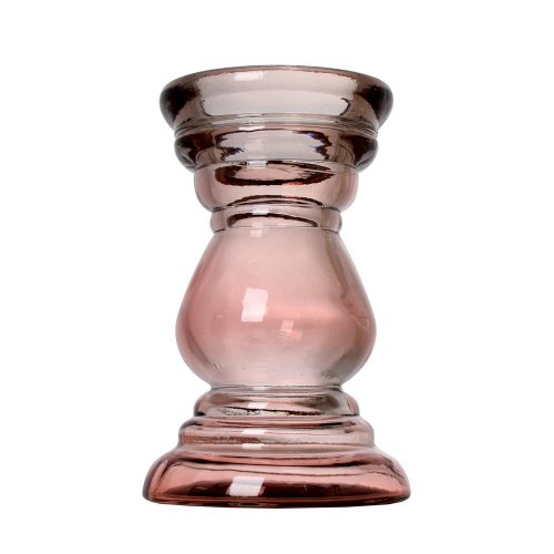 Super cena váza sklo farb.p/ v rosa v19,5 pr.12,5cm