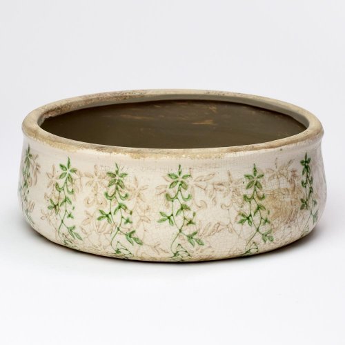 Obal kruh keramika vzor zelený 21,5x21,5x8cm super cena