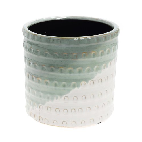 Obal trojfarebný keramika 16.7*16.7*16 mentol