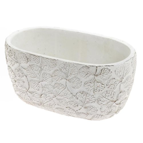 Obal kvety keramika 20.3*11.3*9.8 biely