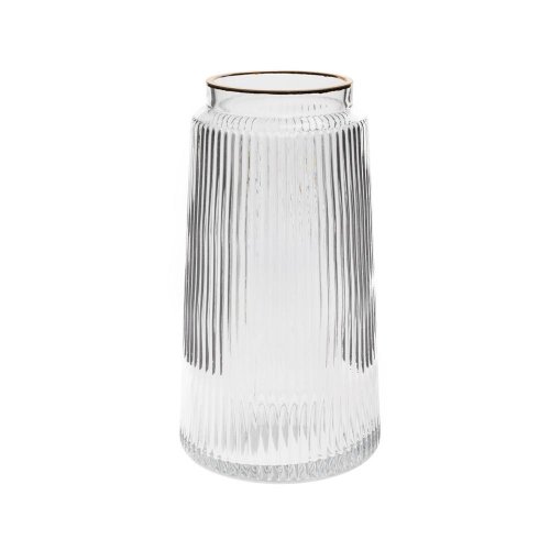 Váza sklo číra  d13h24cm