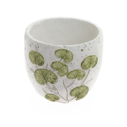 Obal listy keramika 14*14*12.8 bielozelený