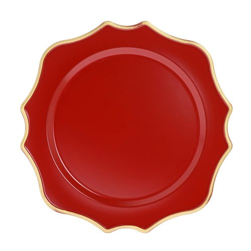 Tanier červ./zl plast 33cm