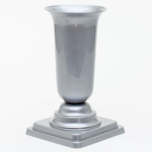 176 váza 0 zaťažená šedá v26,5cm