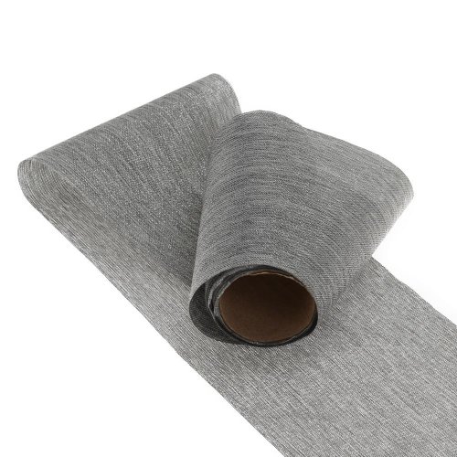 Organza bavlna blysk metal biela/strieborná 12cmx5y