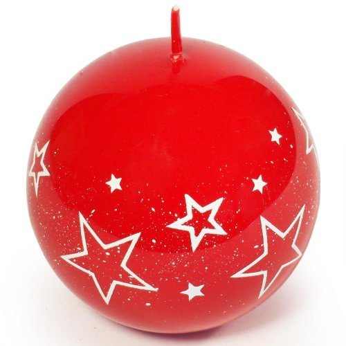 Biele hviezdy guľa 80 če - Veľkonočné ozdoby