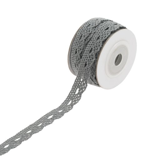 24fl1943 stuha čipka sivá rolka 5m