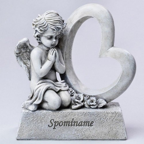 Led anjel srdce 18x8x19cm polyres=211730