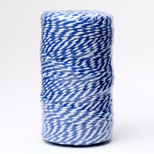 Šnúrka farby  2mmx100m modrá/biela