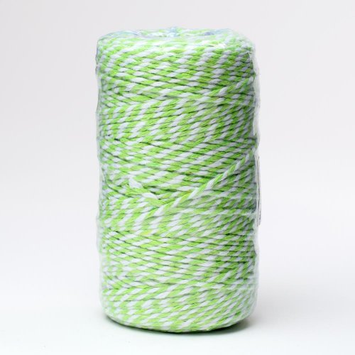 Šnúrka farby  2mmx100m zelená/biela