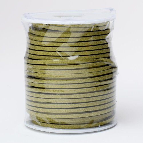 Šnúrka koža 3mmx45m kaki