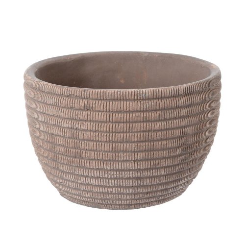 Obal cement brown d18.5*h12.5cm