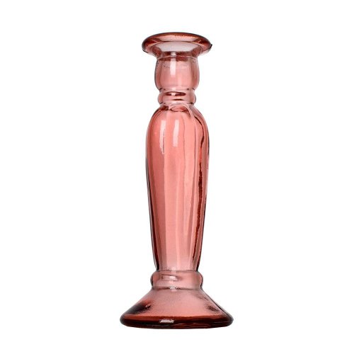 Super cena váza sklo farb.p/ v rosa v22 pr.9cm/ vh-08-rosa